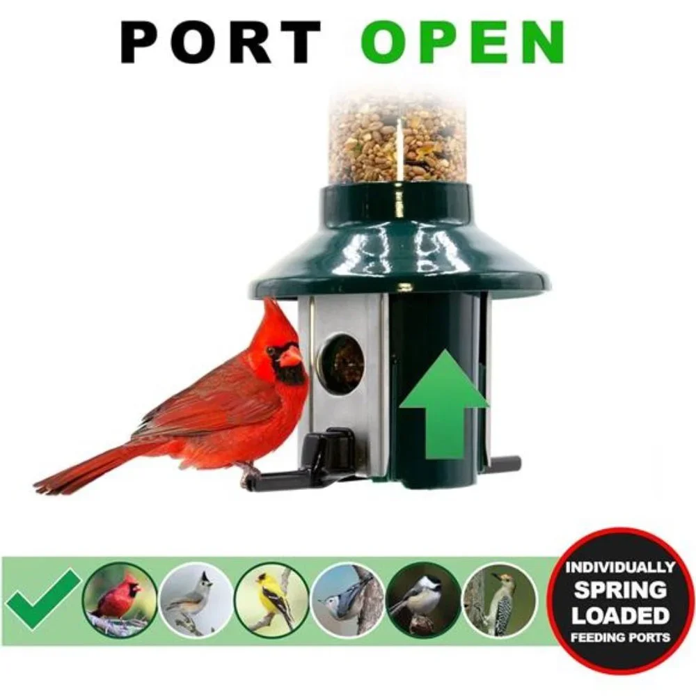PestOff Squirrel Proof Wild Bird Feeder Mixed Seed Sunflower Heart Version